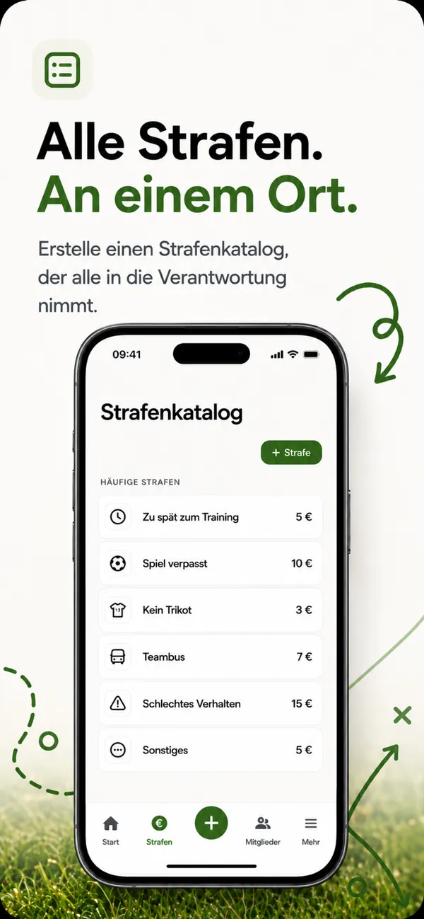 ClubFines-Motiv zum eigenen Strafenkatalog