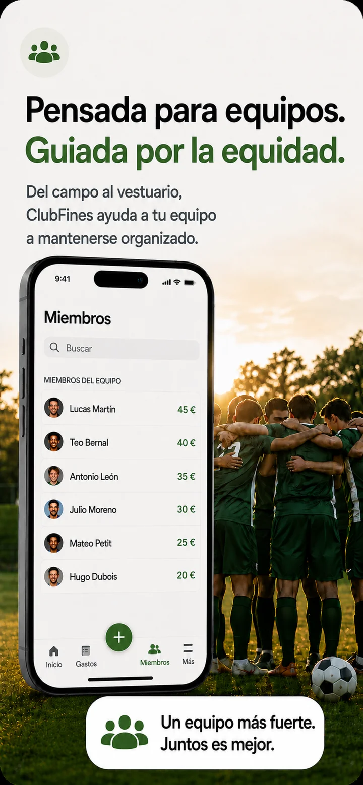 ClubFines: jugadores e importes pendientes